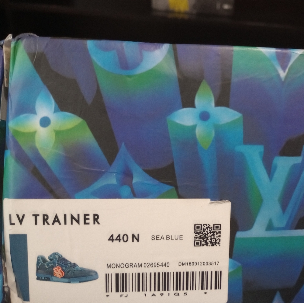 Louis Vuitton Blue Athletic Sneakers with Distinctive Design - Picture 14 of 15